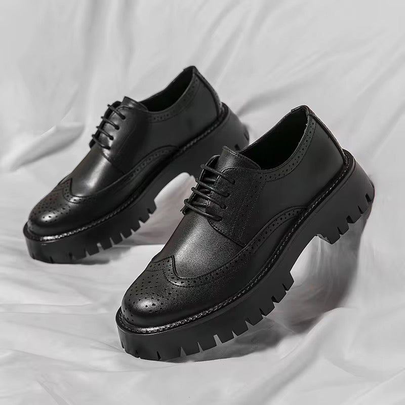 Derby Oxford Homme – Élégance & Confort avec Semelle Épaisse Antidérapante
