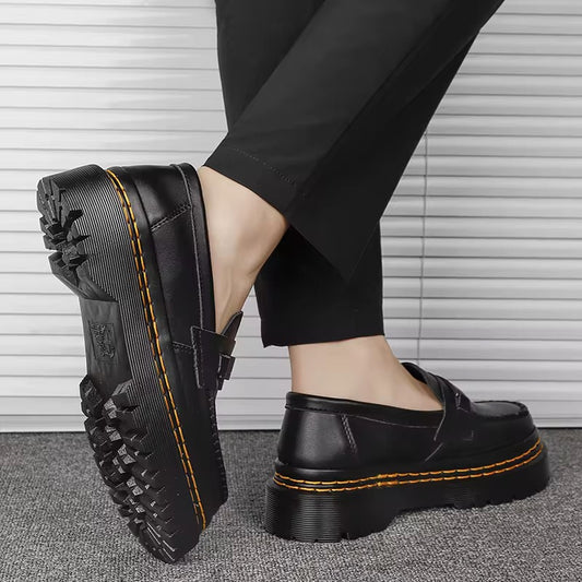 Martens Derby Oxford Homme – Élégance & Confort avec Semelle Épaisse Antidérapante