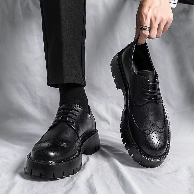 Derby Oxford Homme – Élégance & Confort avec Semelle Épaisse Antidérapante