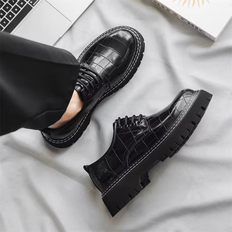 Mocassin Derby Oxford Homme – Élégance & Confort avec Semelle Épaisse Antidérapante