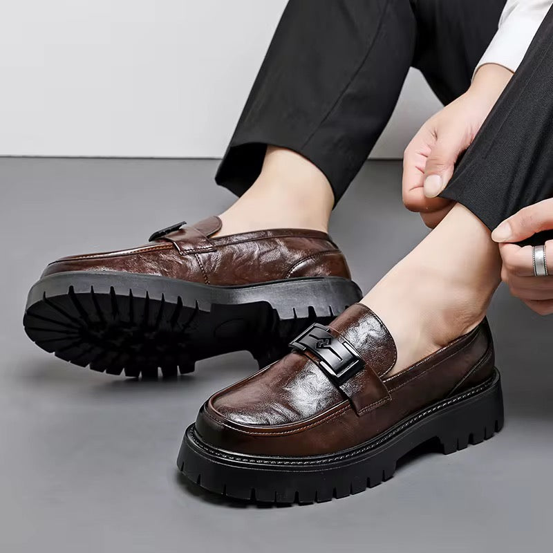 Mocassin Derby Oxford Homme – Élégance & Confort avec Semelle Épaisse Antidérapante